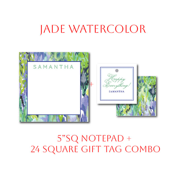 Notepad + Gift Tag Holiday Stationery Set Special