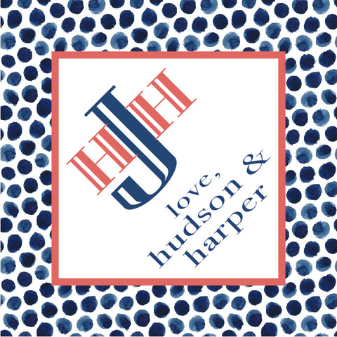 Watercolor Polka Dots Gift Tags