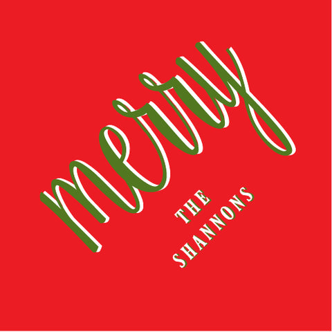 Merry and Bright Square Gift Tag