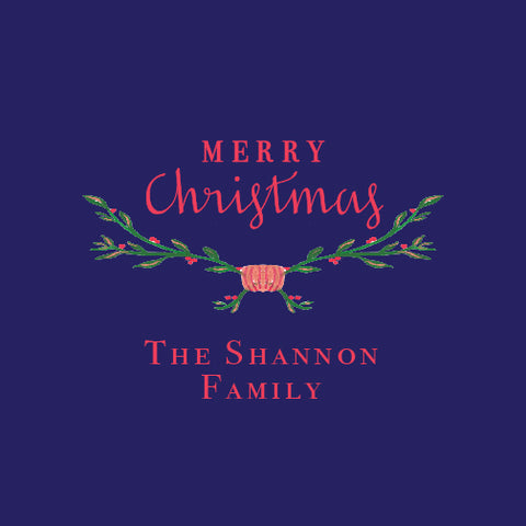 Boughs of Holly Gift Tag Sticker