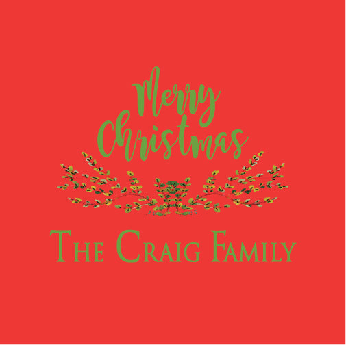 Christmas Greens Square Gift Tag