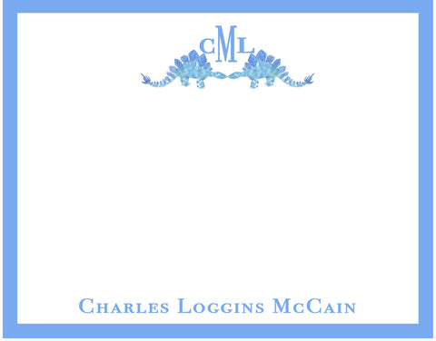 Dinosaur Personalized Note Card set
