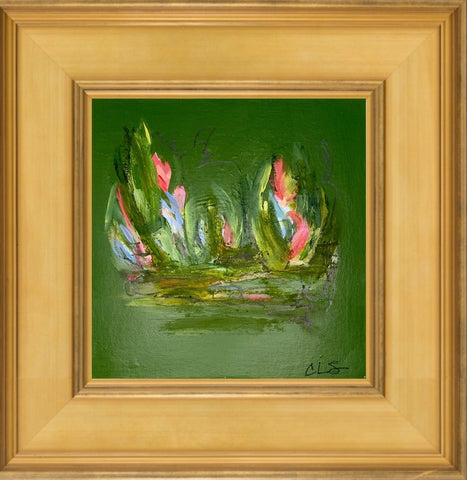 "TROMPING THROUGH THE TULIPS, EMERALD STUDY I"