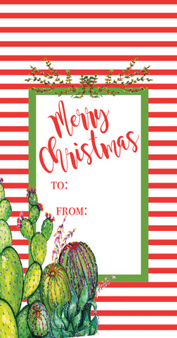 Merry Christmas Y'all Old-Fashioned Gift Tag