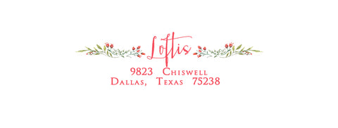 Return Address printing