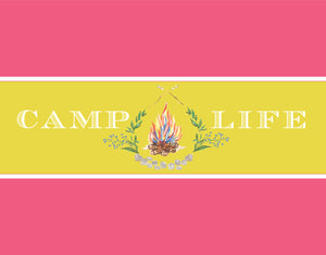 Camp Life Girl Postcard