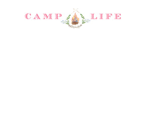 Camp Life Note Card - Girl