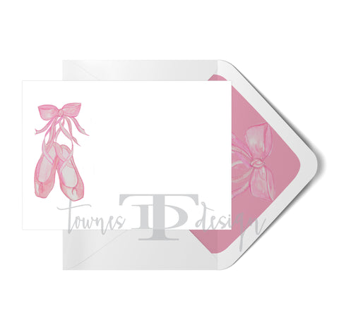 Ballet Slipper Note Card set