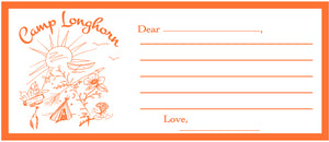 Camp Longhorn Slim Note Card