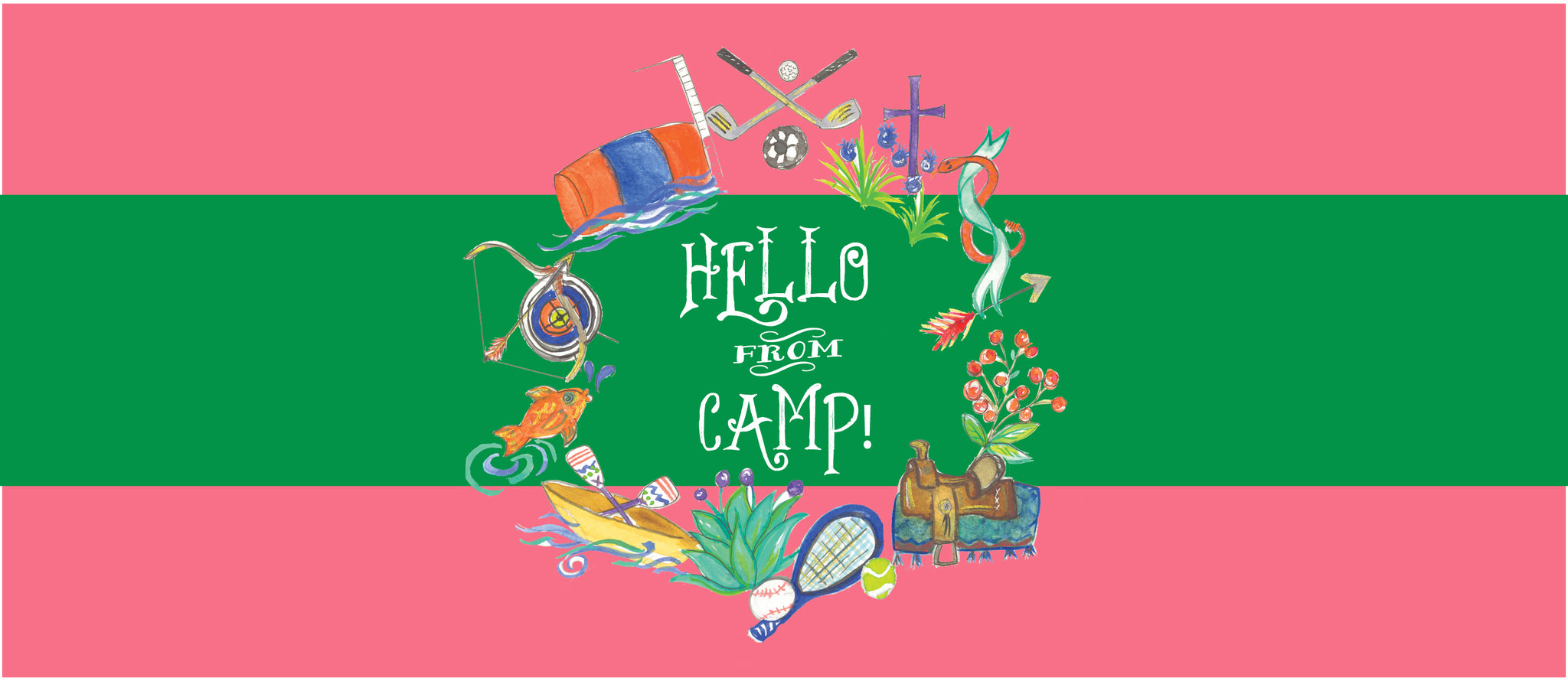 Camp Crest Slim Note Card - Girl