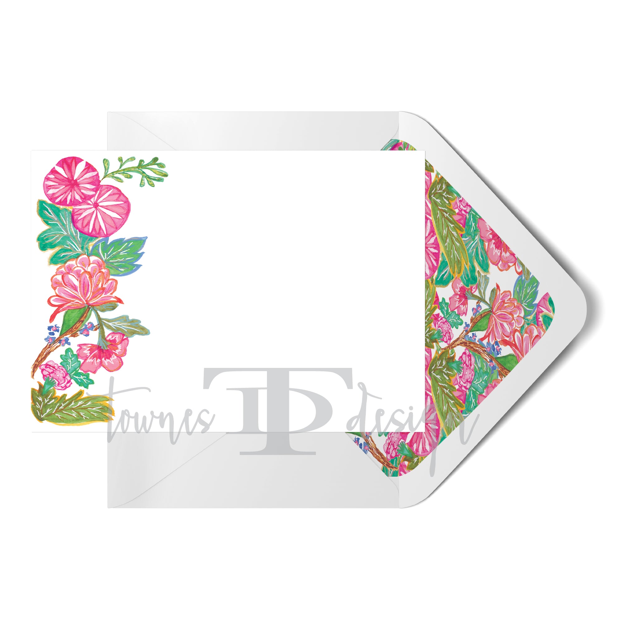Chang Mai Flowers Note Card set