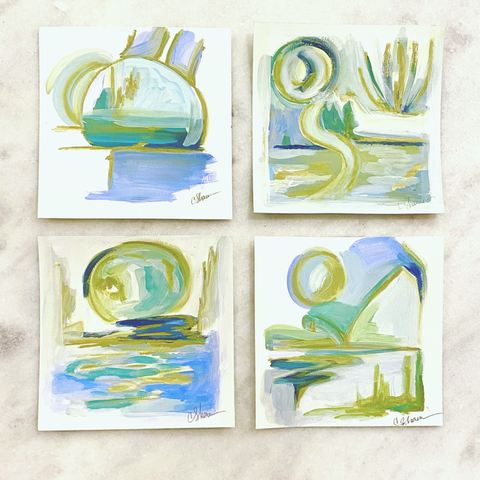 “Heavenly seas” Quarantine Seires of 4