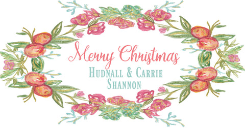 Christmas Berries Old-Fashioned Gift Tag