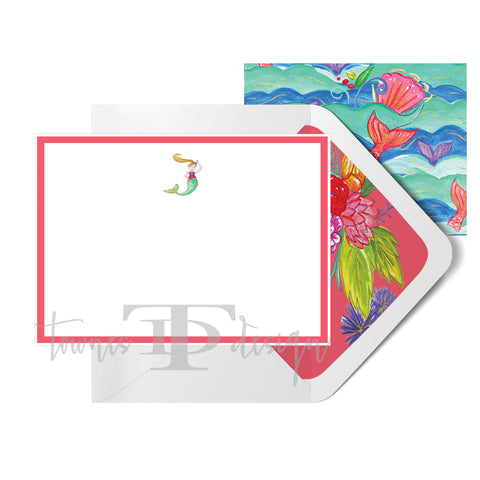 Mermaid Note Card set