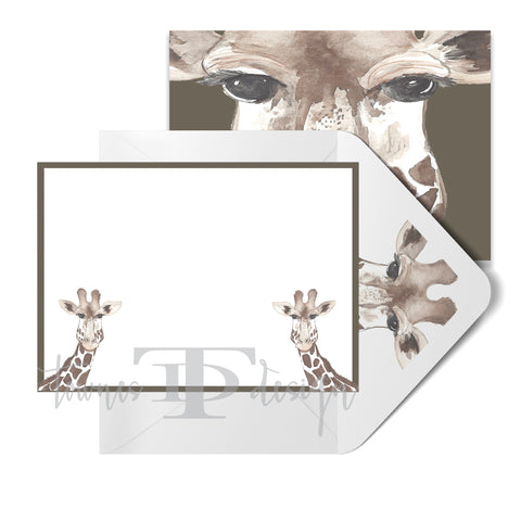 Giraffe Note Card set